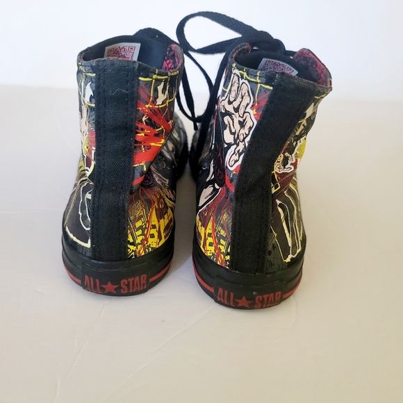 Converse The Dark Knight Rises Bane edition high top sneakers sz mens 5 women 7 - Picture 9 of 14